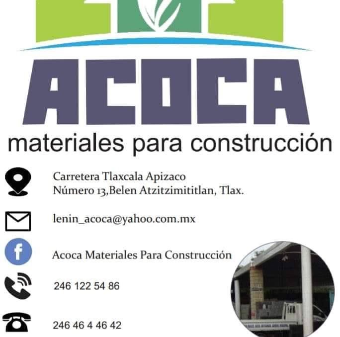 Materiales PARA Construcción ACOCA | Apetatitlán
