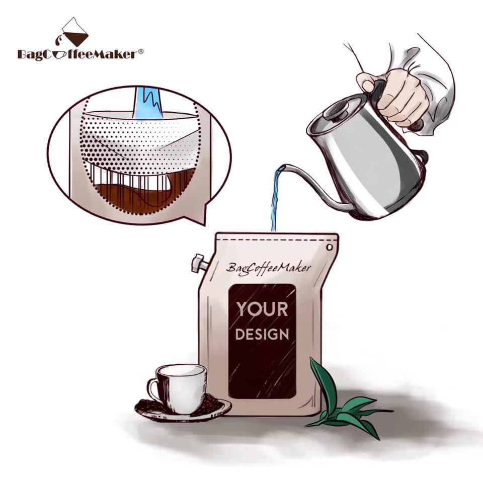 A coffee brewer doesn’t always have to be a machine. BagCoffeeMaker ...