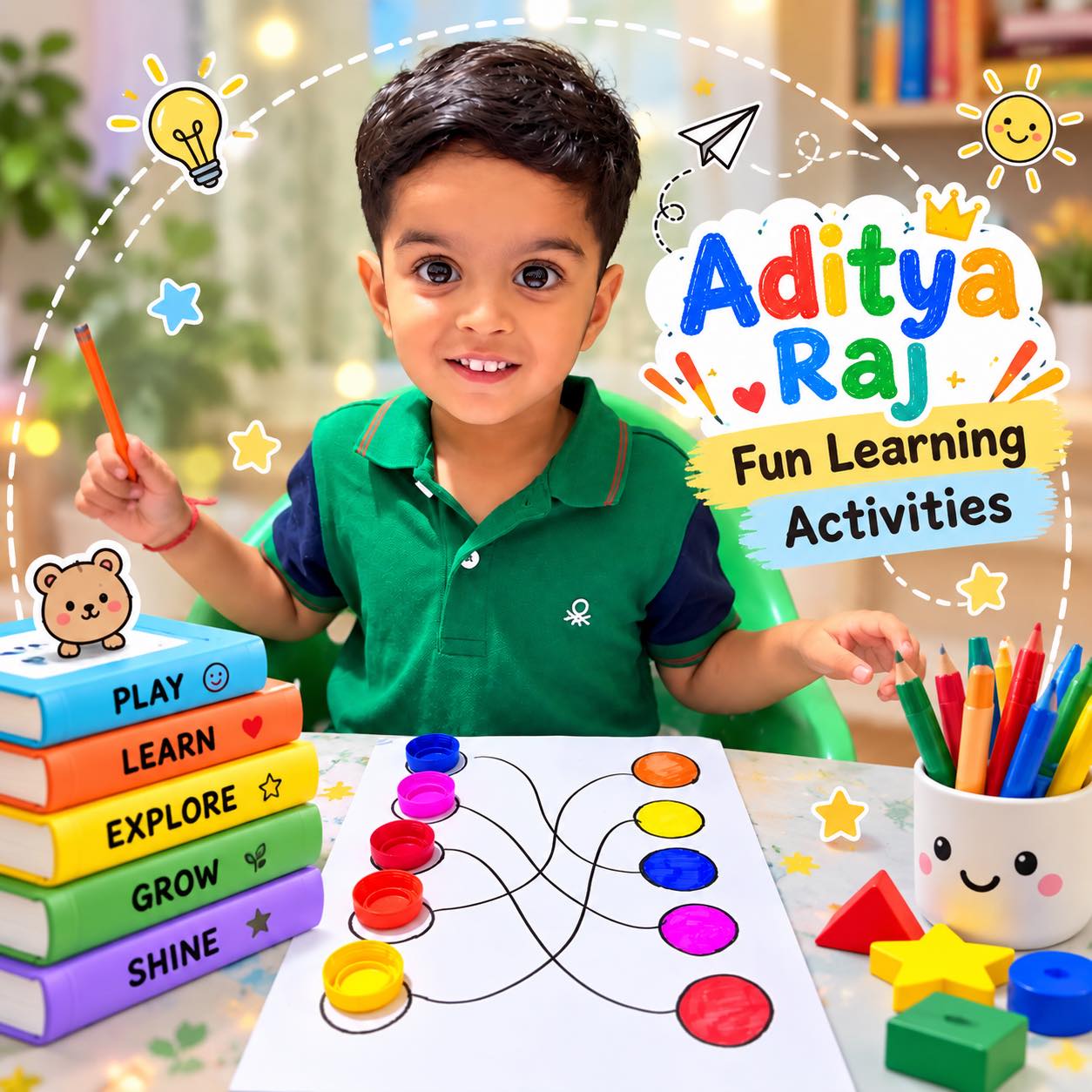🧠🌈 Fun + Learning = Smart Little Minds! 😍🎨 Adi’s Color Matching Brain ...