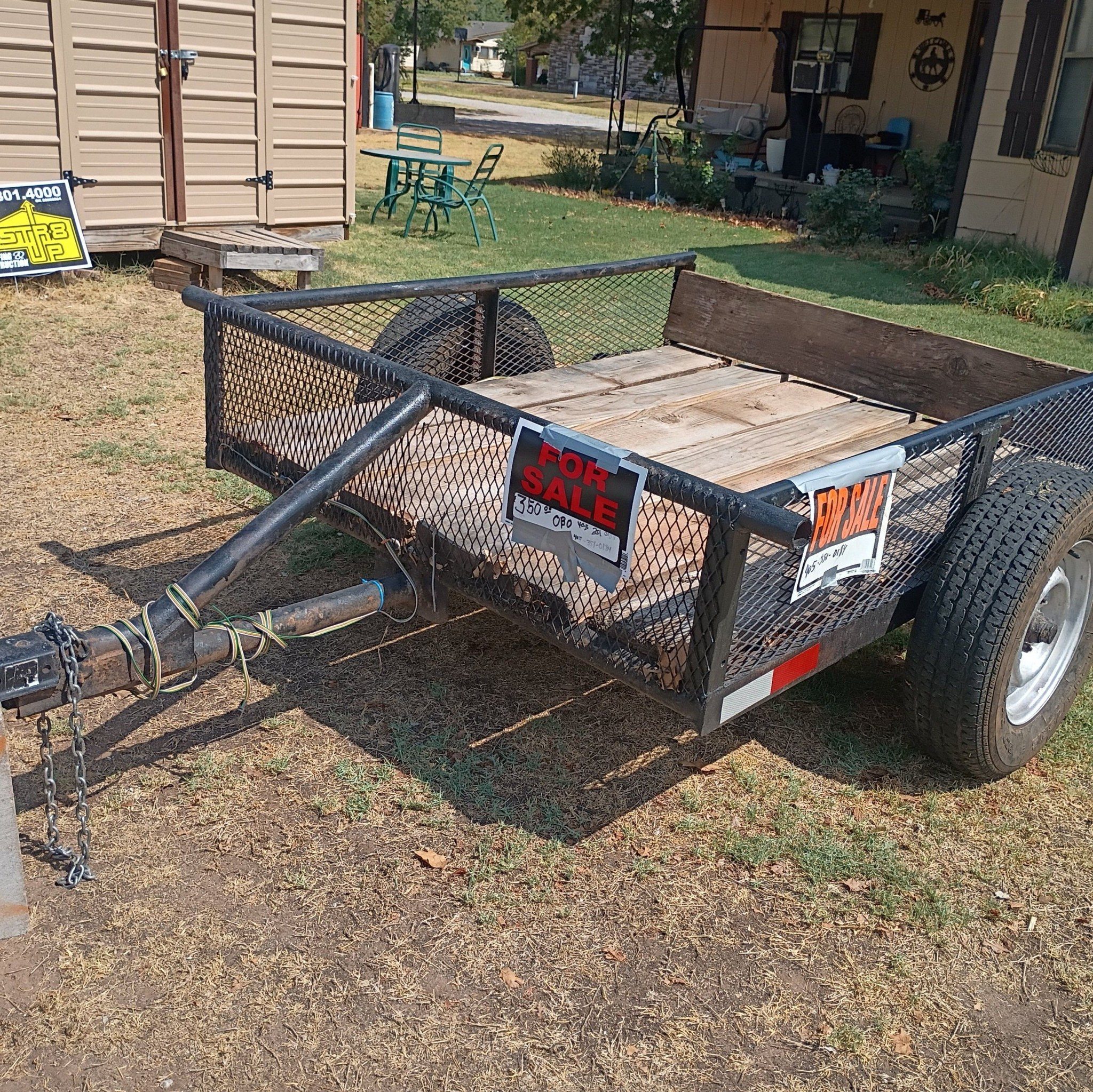 For sale in Alex Okla everything goes it's a 8x12 on 4x4 skids hot and ...