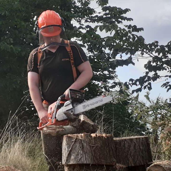The CS-7310SX ECHO chainsaw with a 73.5cc engine running a 28inch bar 😮 ...