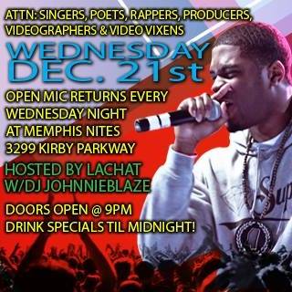 Open Mic Wednesday's at Memphis Nites | Memphis TN