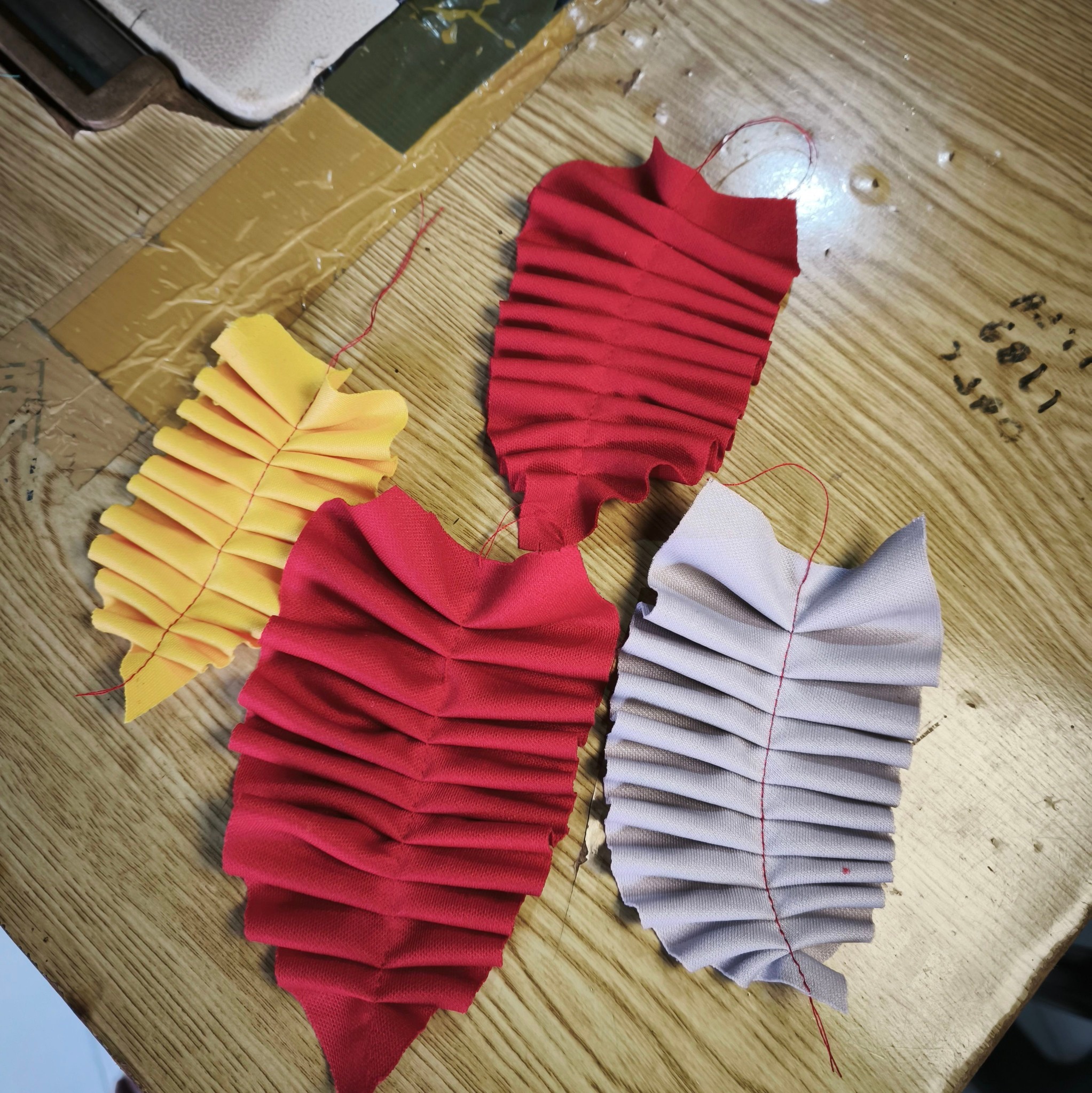 trying to sew green leaves #sewing | Elang Dirga