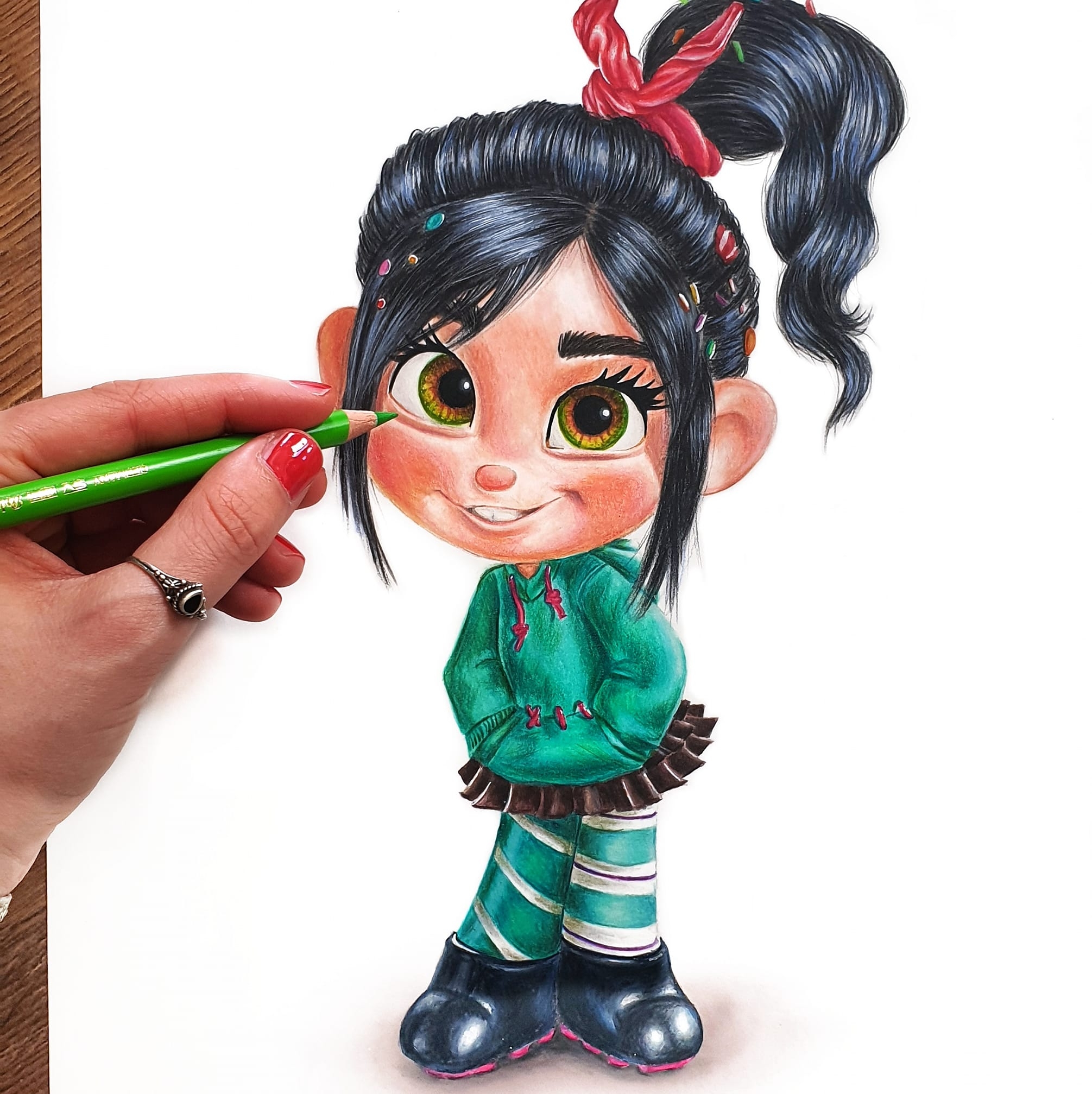 Last steps to finishing my Neytiri drawing. I will upload a longer ...