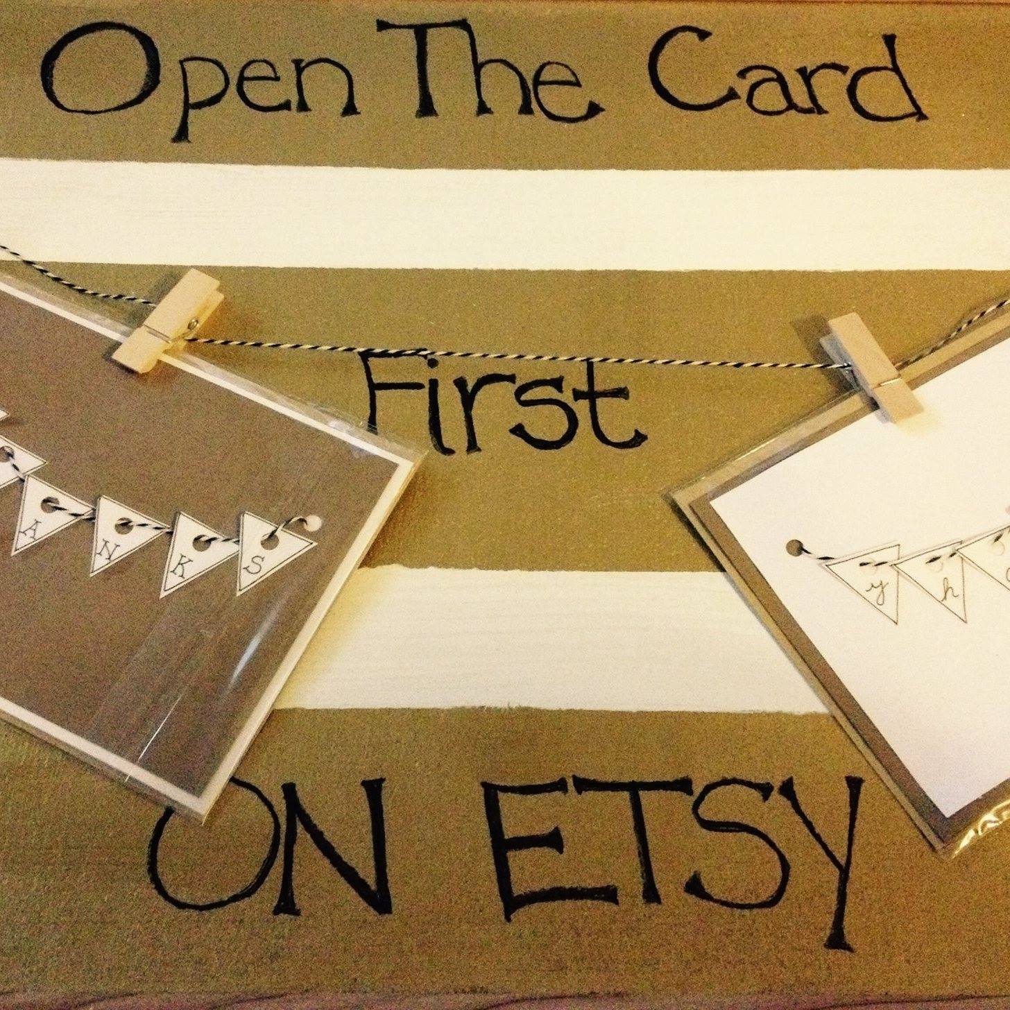 Open The Card First