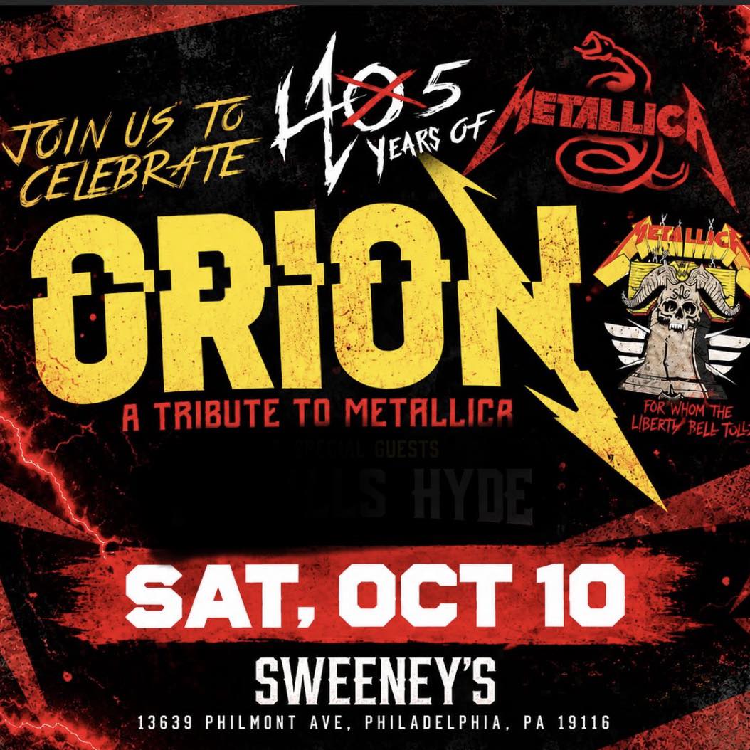 Last nights setlist….... - Orion: A Tribute To Metallica | Facebook