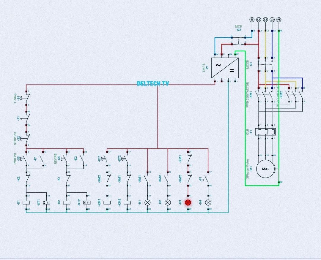 Rashid - FORWARD AND REVERSE MOTOR CONTROL CIRCUIT WITH TIMER DELAY AND ...