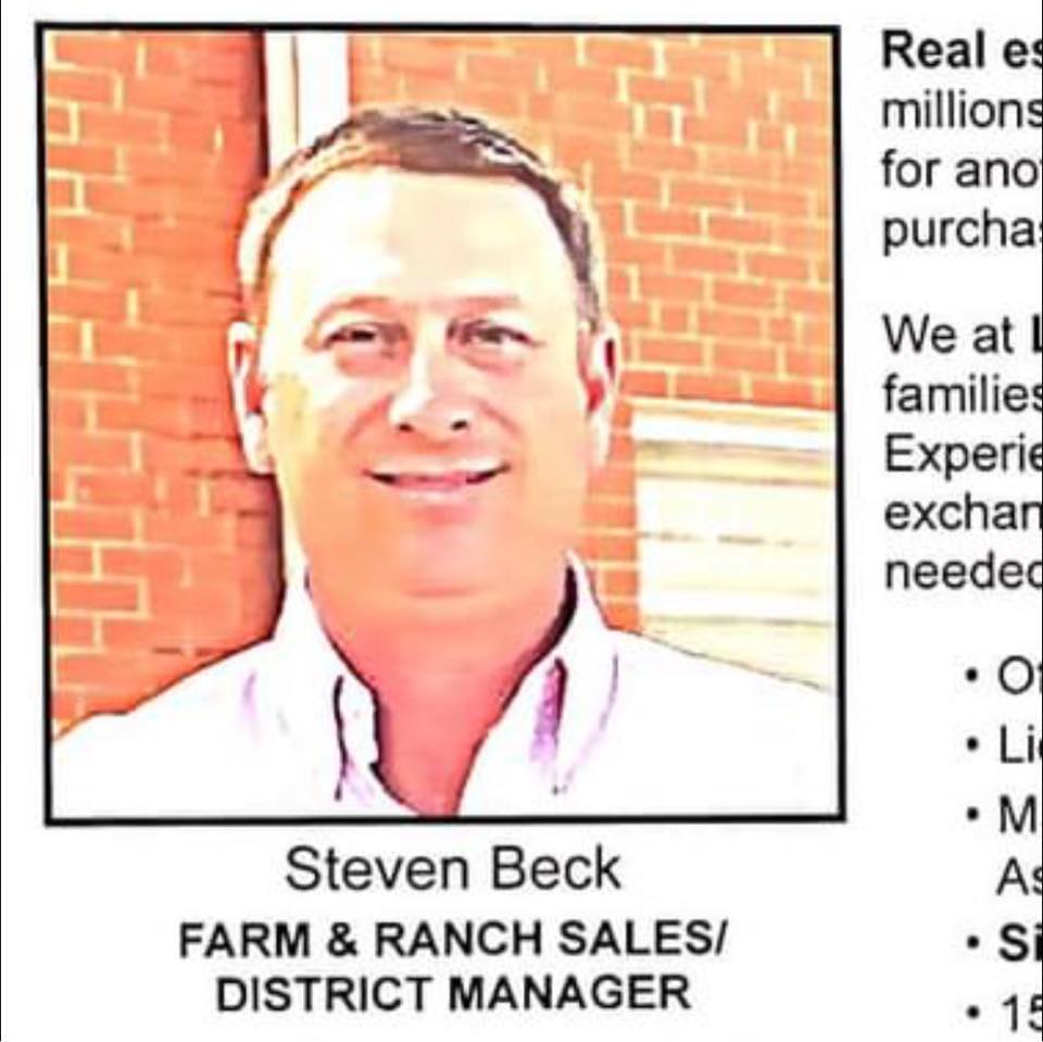 Steven Beck, Realtor Legacy Properties Ranch Division | Paducah TX