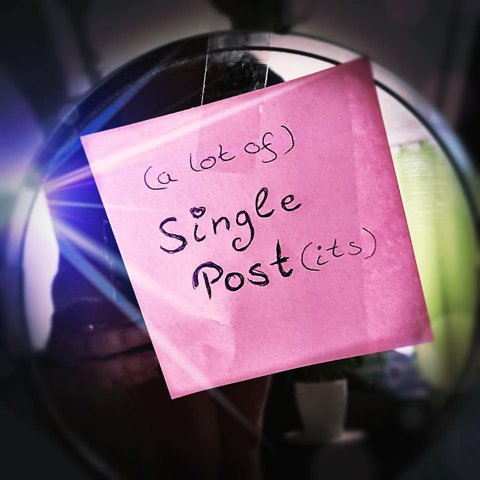 A lot of single post-its