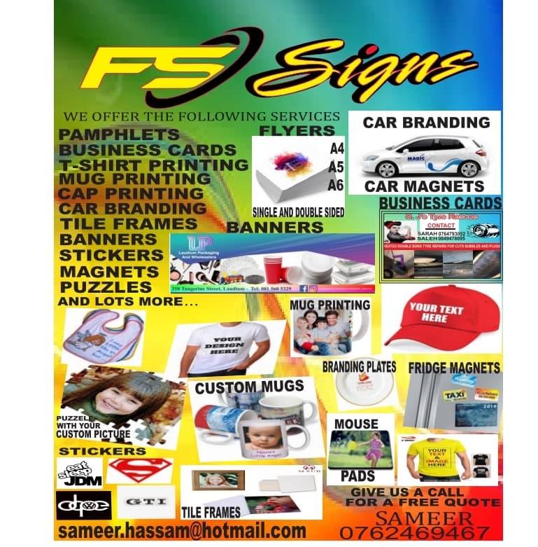 Fs signs | Pretoria