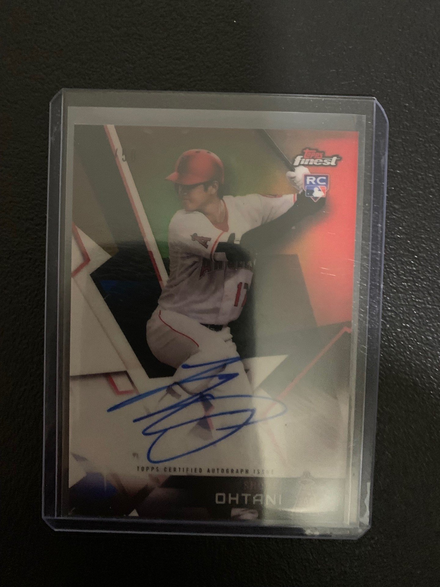 2018 TOPPS FINEST SHOHEI OHTANI AUTOGRAPH ROOKIE RC Baseball Card