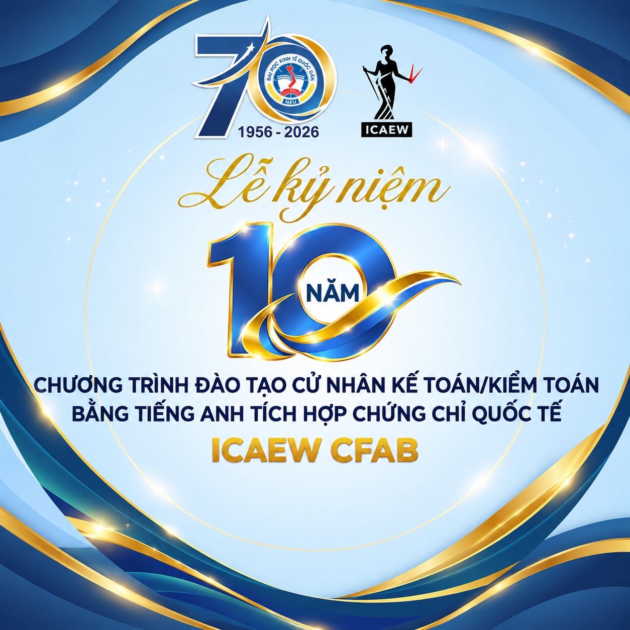 Chương trình cử nhân Kế toán NEU - Tích hợp chứng chỉ quốc tế ICAEW CFAB