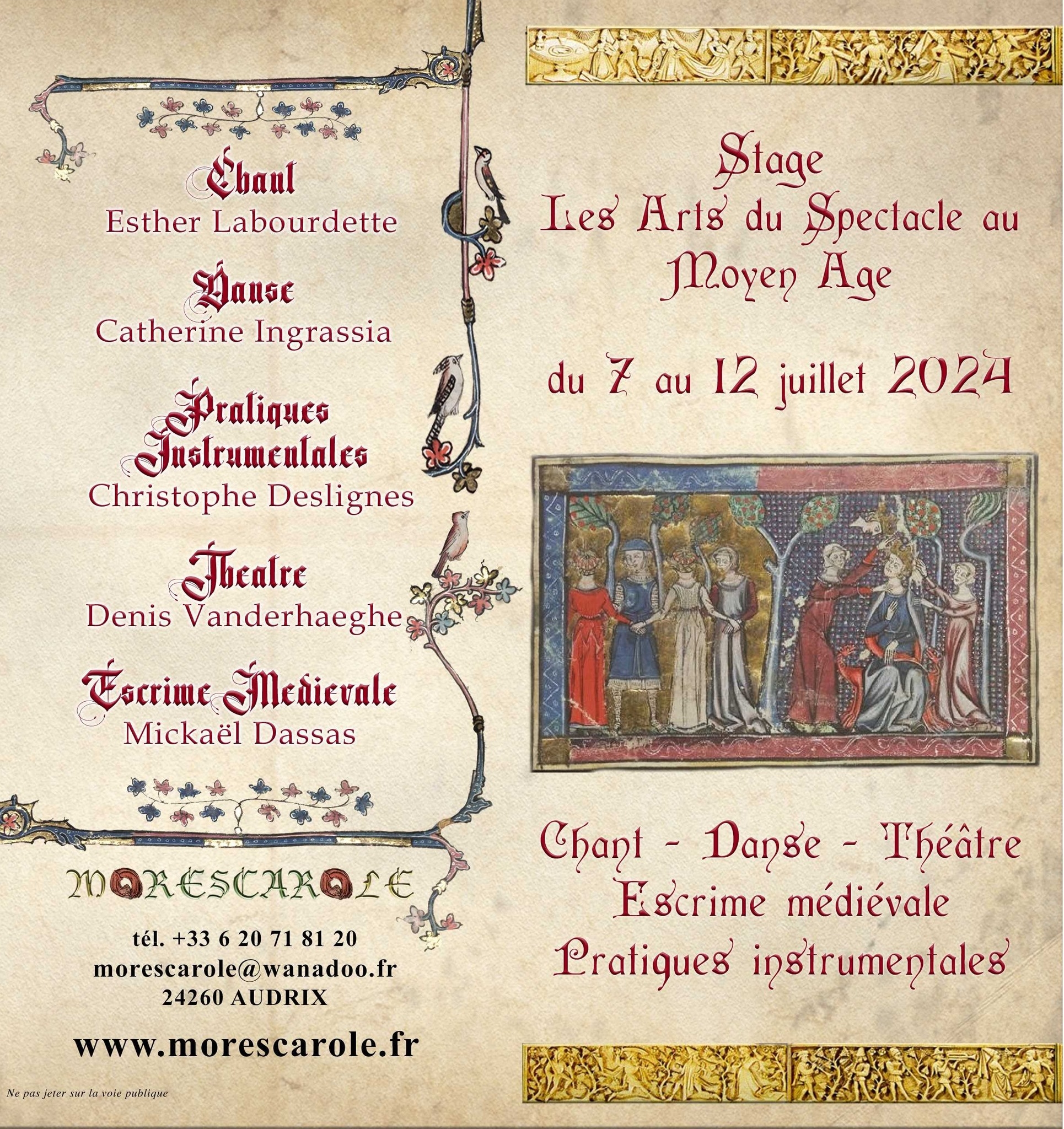 Les Arts du Spectacle au Moyen Age | Audrix