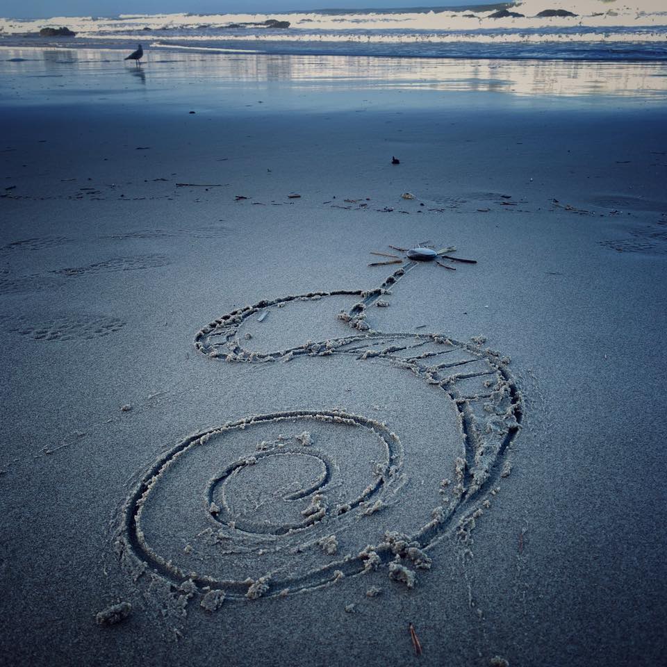 Sand Script Calligraphy
