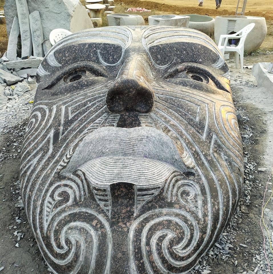 Good morning Everyone.... work in complete stone carving sculpture ...