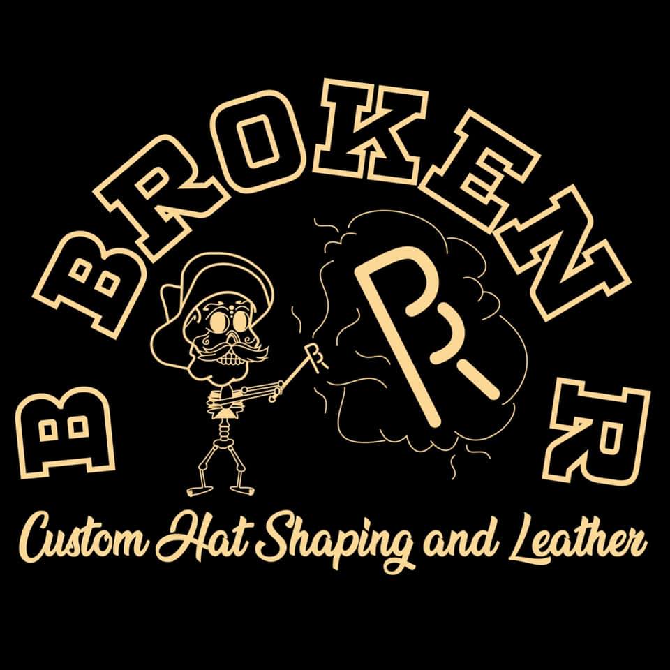 B broken R Custom Hat Shaping & Leather