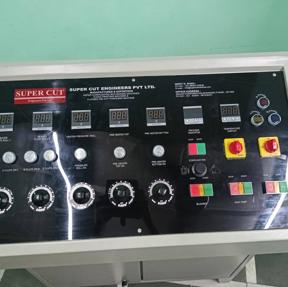 Control panels related to corrugated box making machines in India | Mumbai