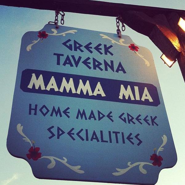 A cozy Greek Taverna in Montreal, perfect for a relaxed meal before a game