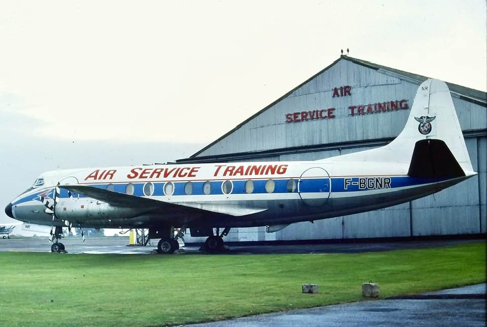 Viscount 708 history with Air France and UK airlines