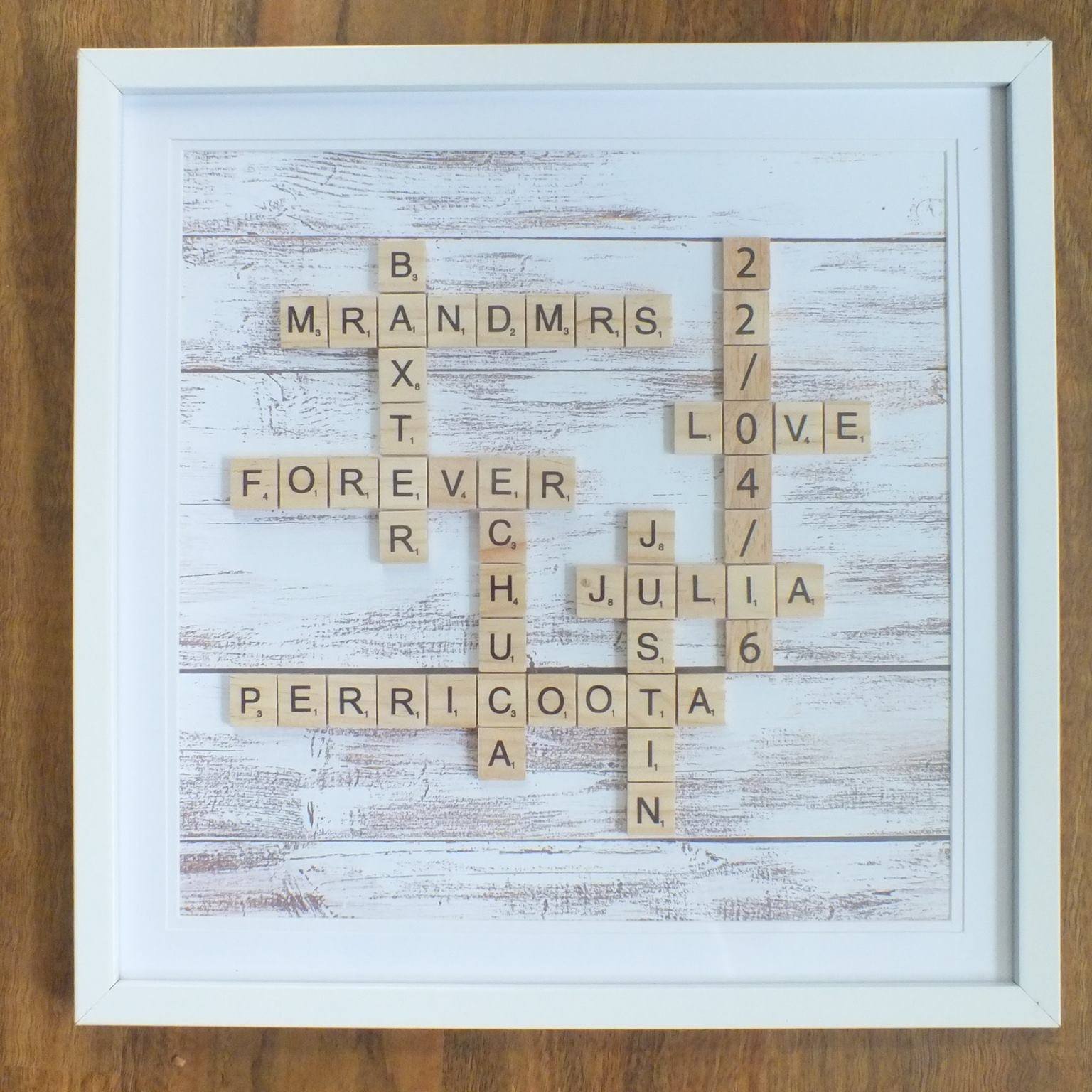 Personalised Scrabble Frames
