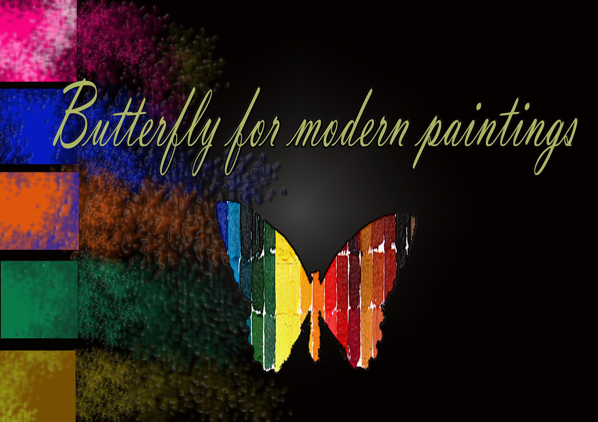 Butterfly for modern paintings