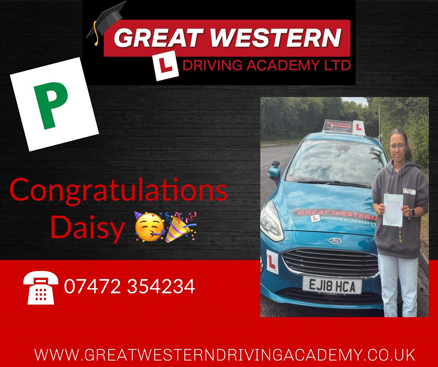 Great - Huge congratulations to Daisy passing their test on their first ...