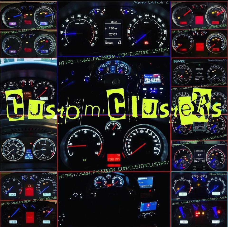 Custom clusters - Schimbare iluminat bord | Bucharest