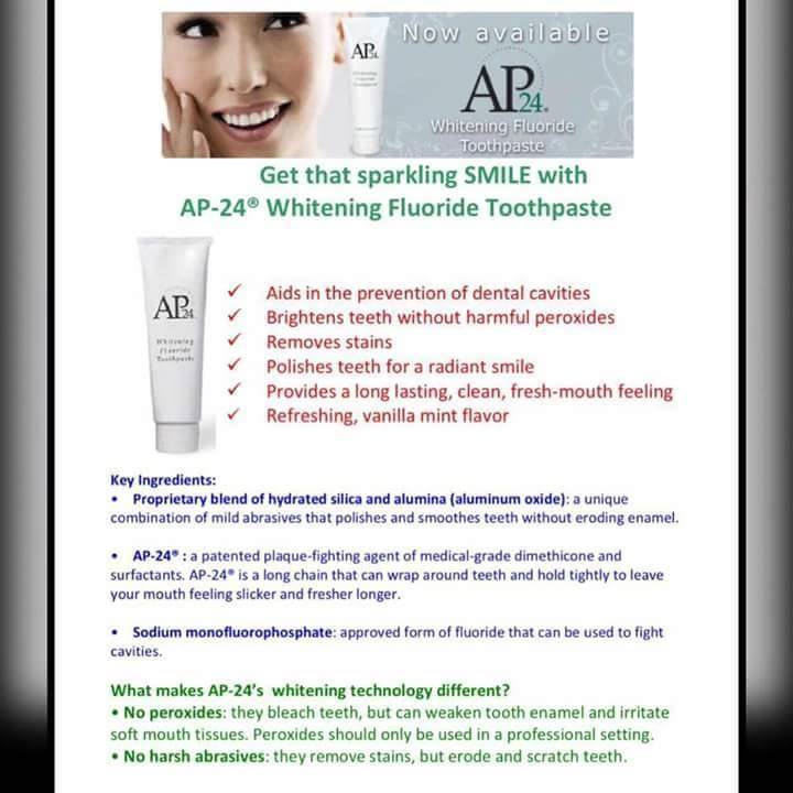 AP24 whitening fluoride toothpaste -cavite