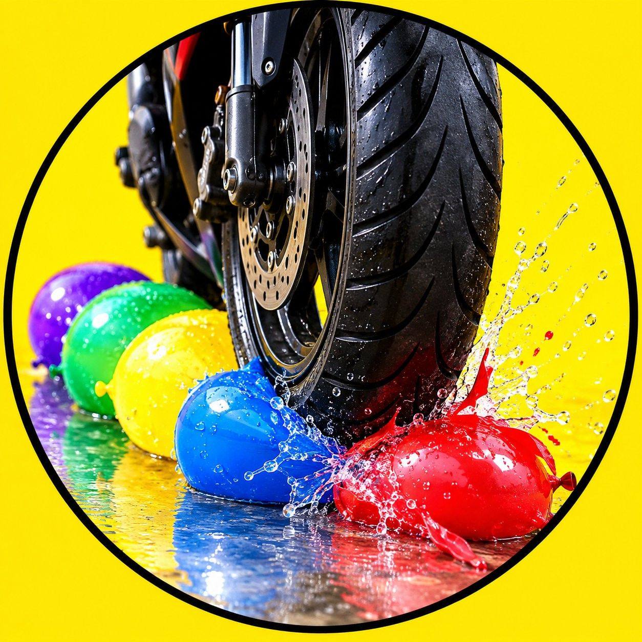 Neon Water Surprise 🌈 NeonWater #ColorfulSplash #BalloonPop # ...