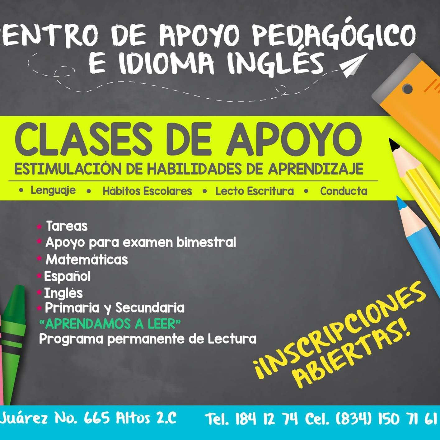 Centro de apoyo pedagogico e idioma ingles | Ciudad Victoria