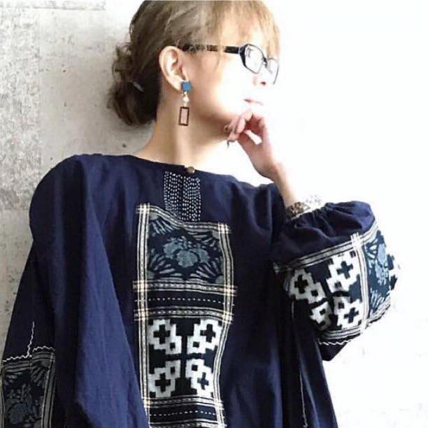 古布藍染めリメイク服 薄手七分袖ジャケット ギャラリー ICHI | Hadano 