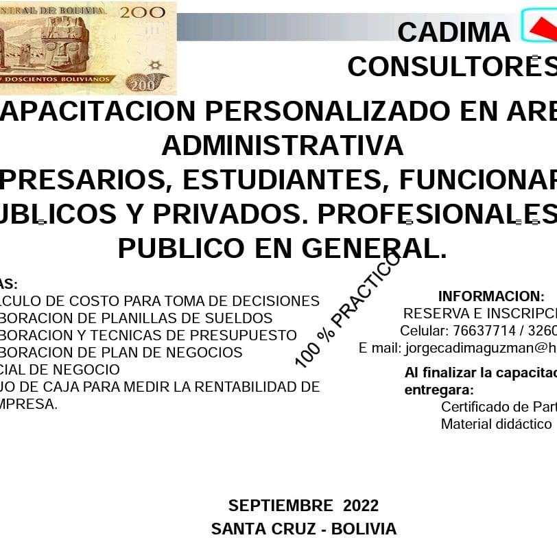 Cadima Consultores | Santa Cruz de la Sierra
