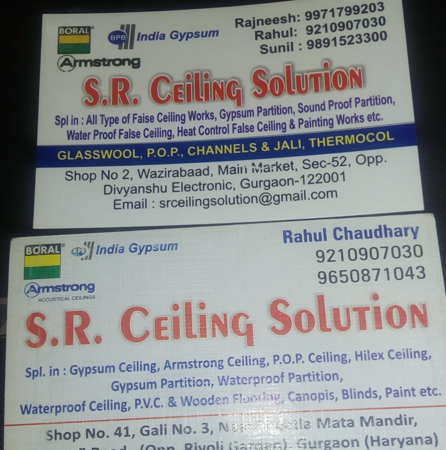 S.R. Ceiling solution & Interiors | Gurugram