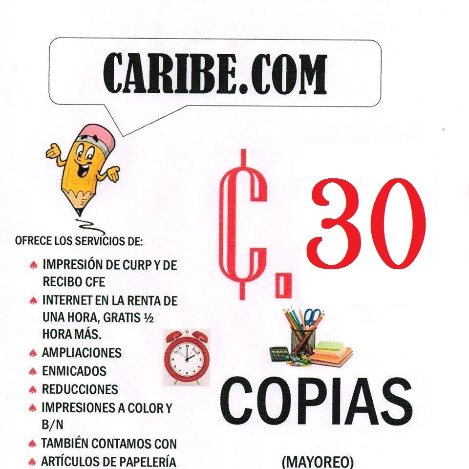 Centro de Internet y Copiado Caribe.Com | Veracruz