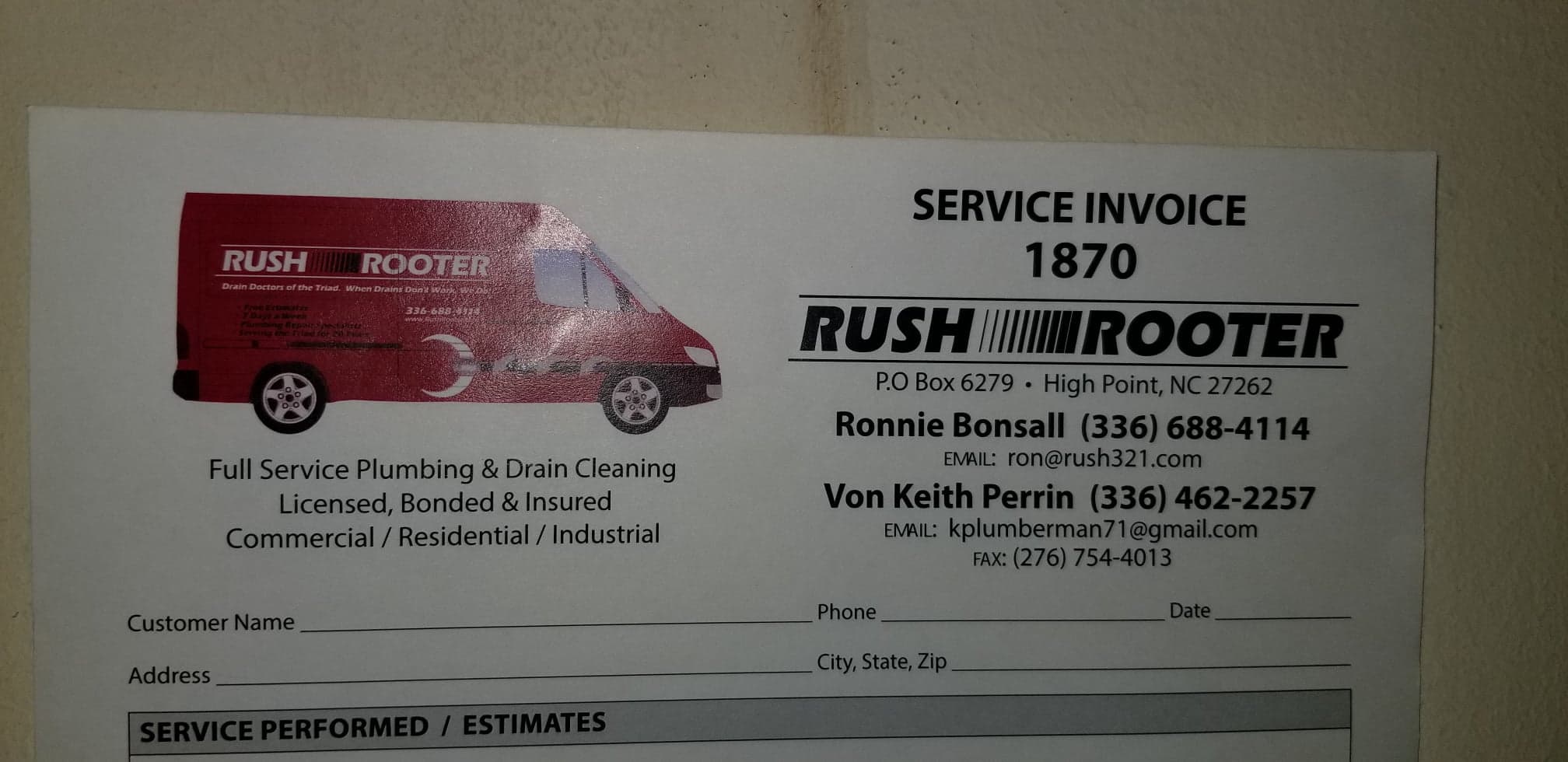 Rush Rooter | High Point NC