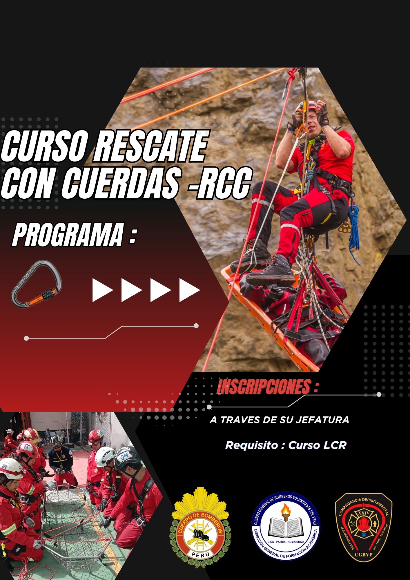 Lote de Cuerdas para Rescate LCR CGBVP