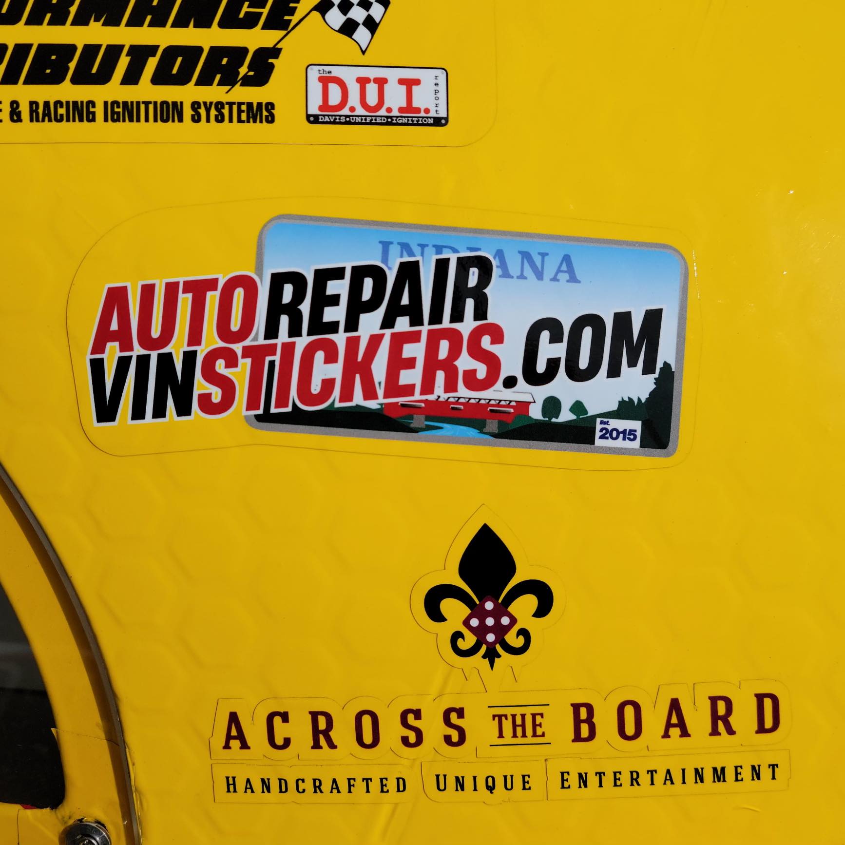 Auto Repair VIN Stickers