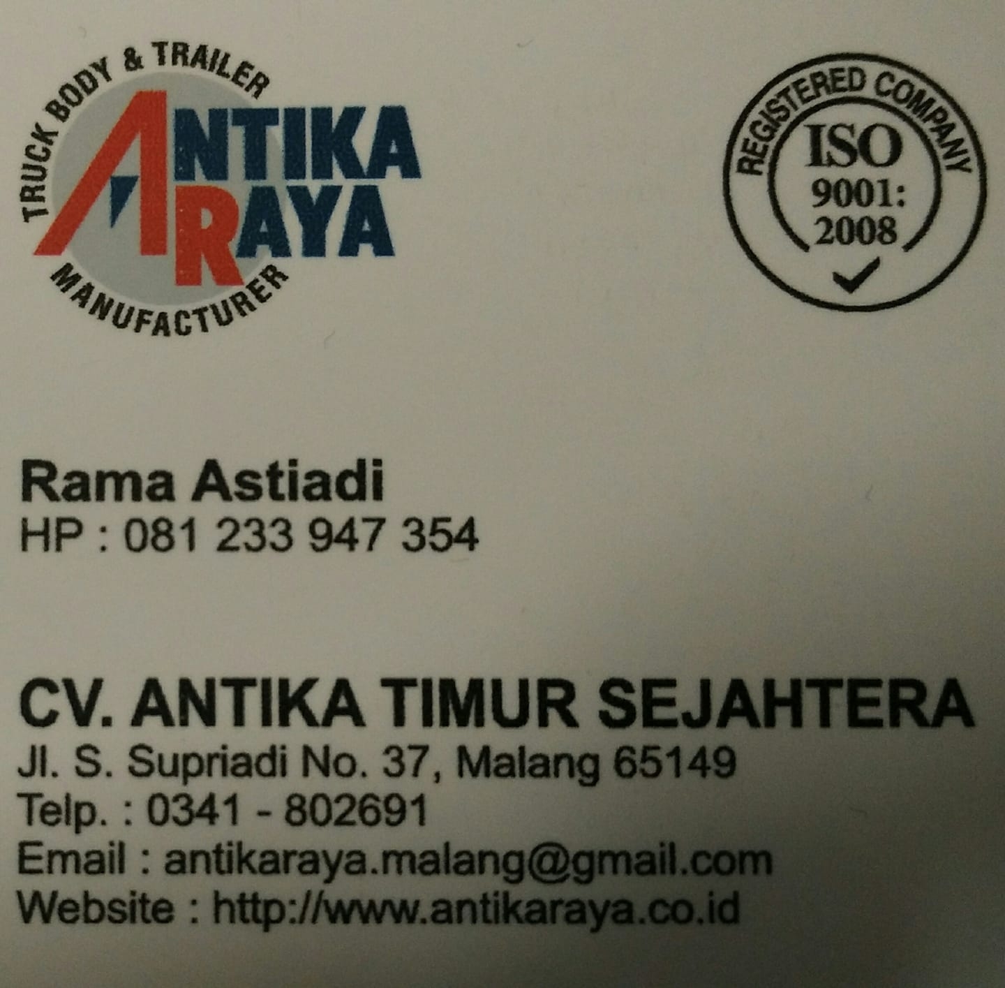 Antika Raya cabang Malang