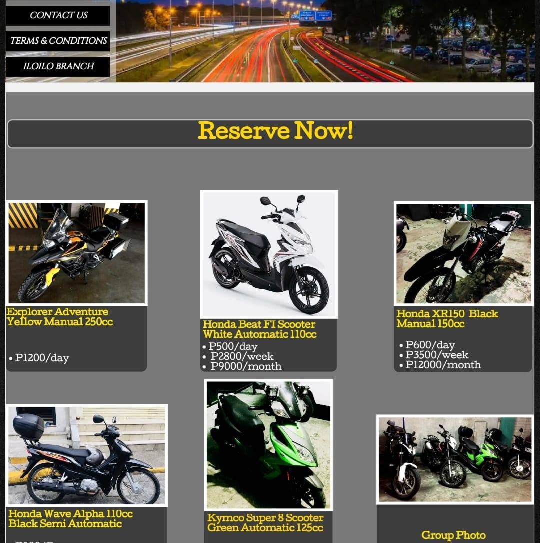 Motorcycle Rental Manila Quezon City