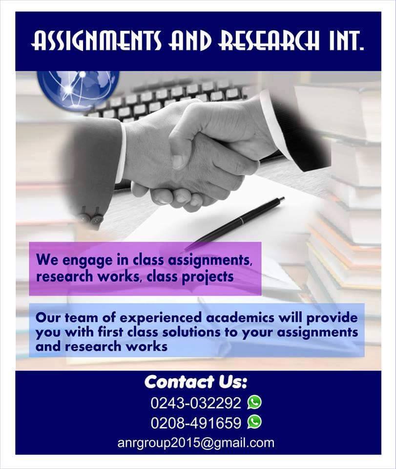 Assignments and Research