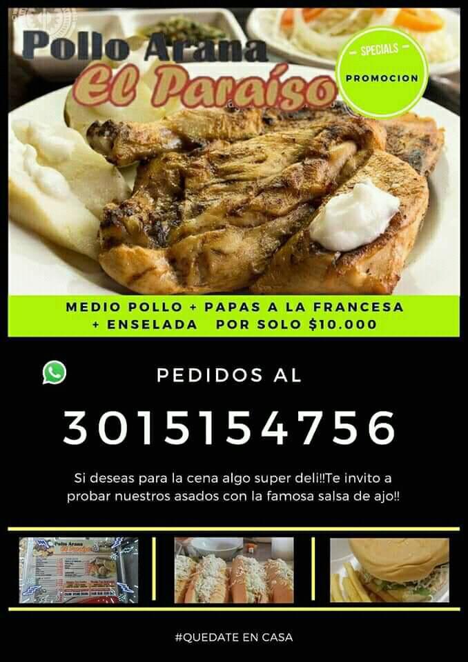 Asados y Ricuras Pollo Arana el Paraíso | Santa Marta