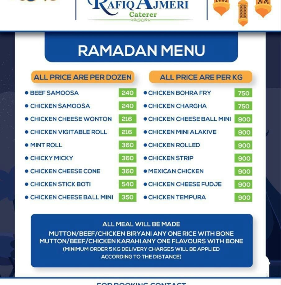 RAFIQ Ajmeri kitchen