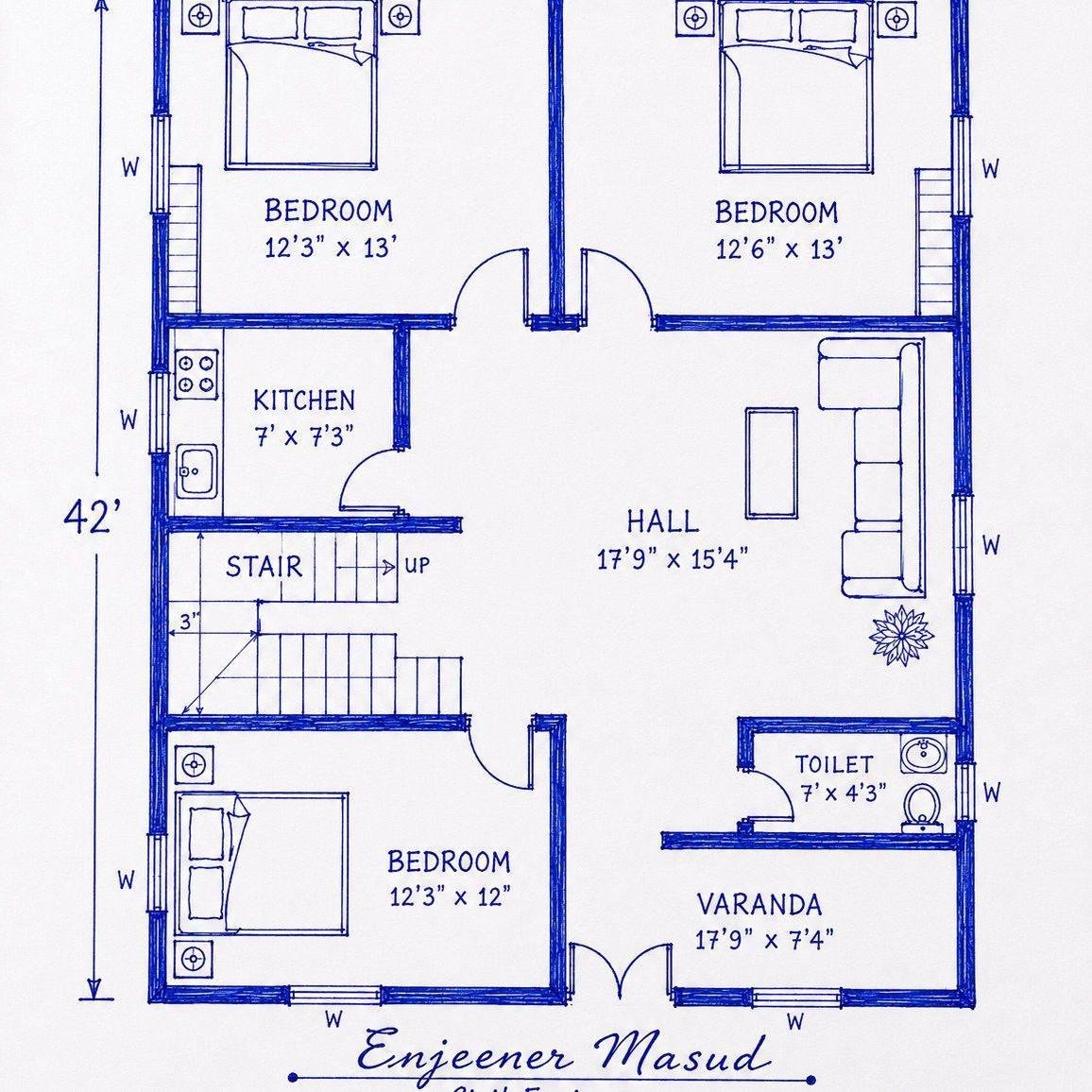 🏠37.6/40 Modern House Plan ️ Smart Space Planning ️ Beautiful ...