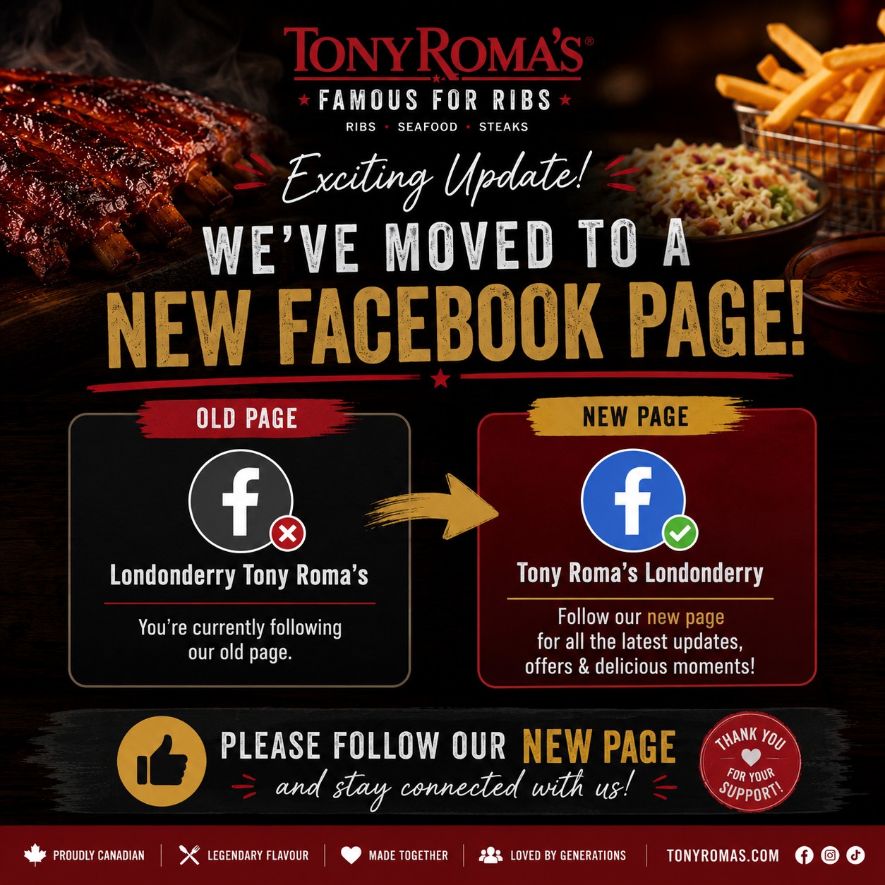 Londonderry Tony Roma's | Edmonton AB