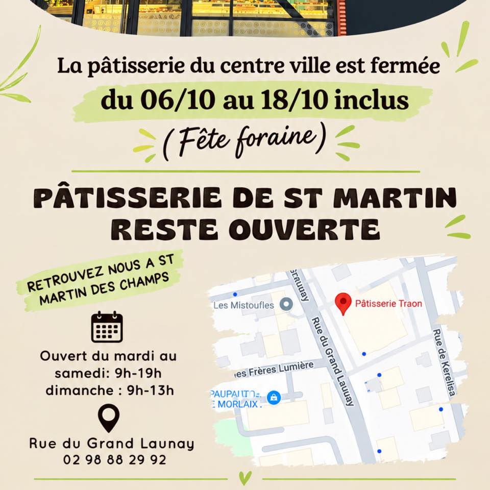 Patisserie Traon | Morlaix