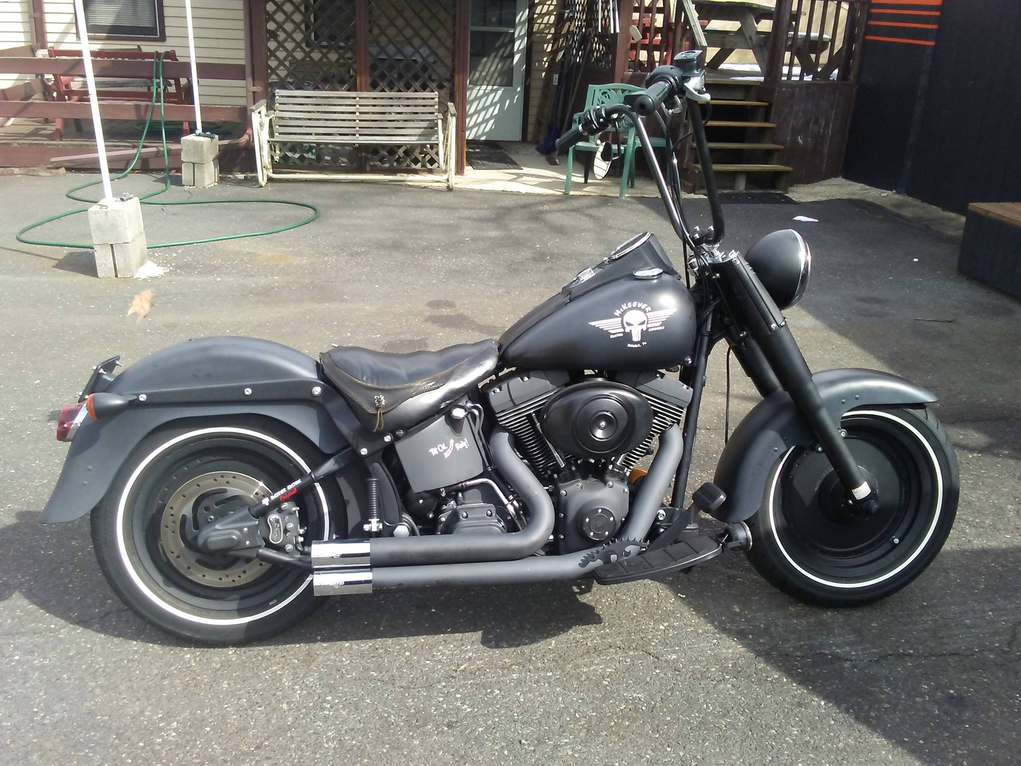 Mckeever Custom Choppers - Painted Jim's chopper today . shot the ...