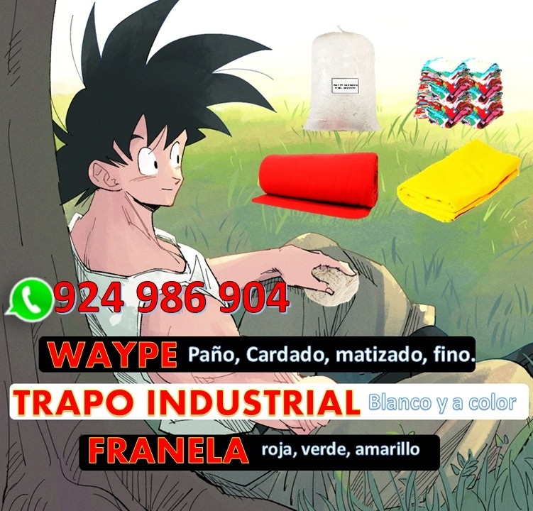 WAYPE Y TRAPO Industrial, Franelas En PERU.