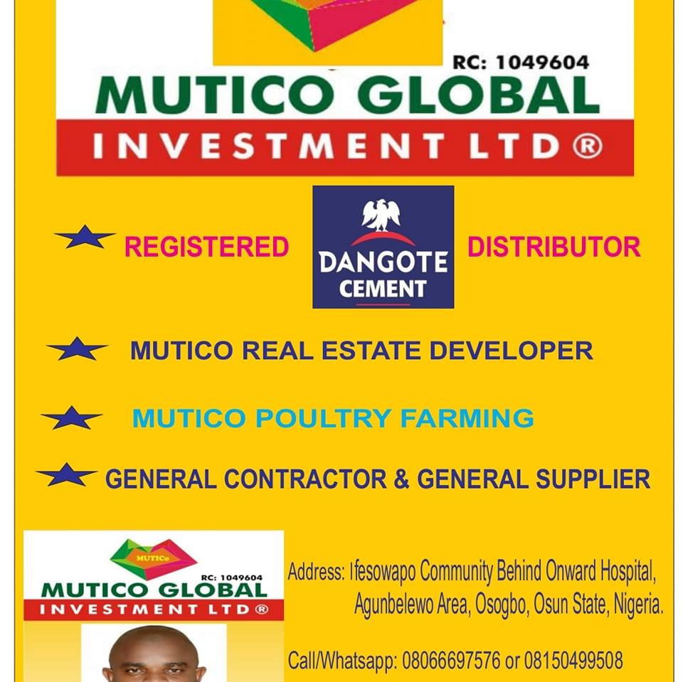 Mutico Global Investment Ltd.Estate Developer,Poultry Farm,Epoxy Floor&Wall