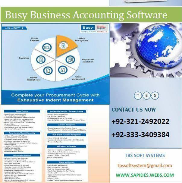 Peachtree & Busywin Business Accounting Pakistan