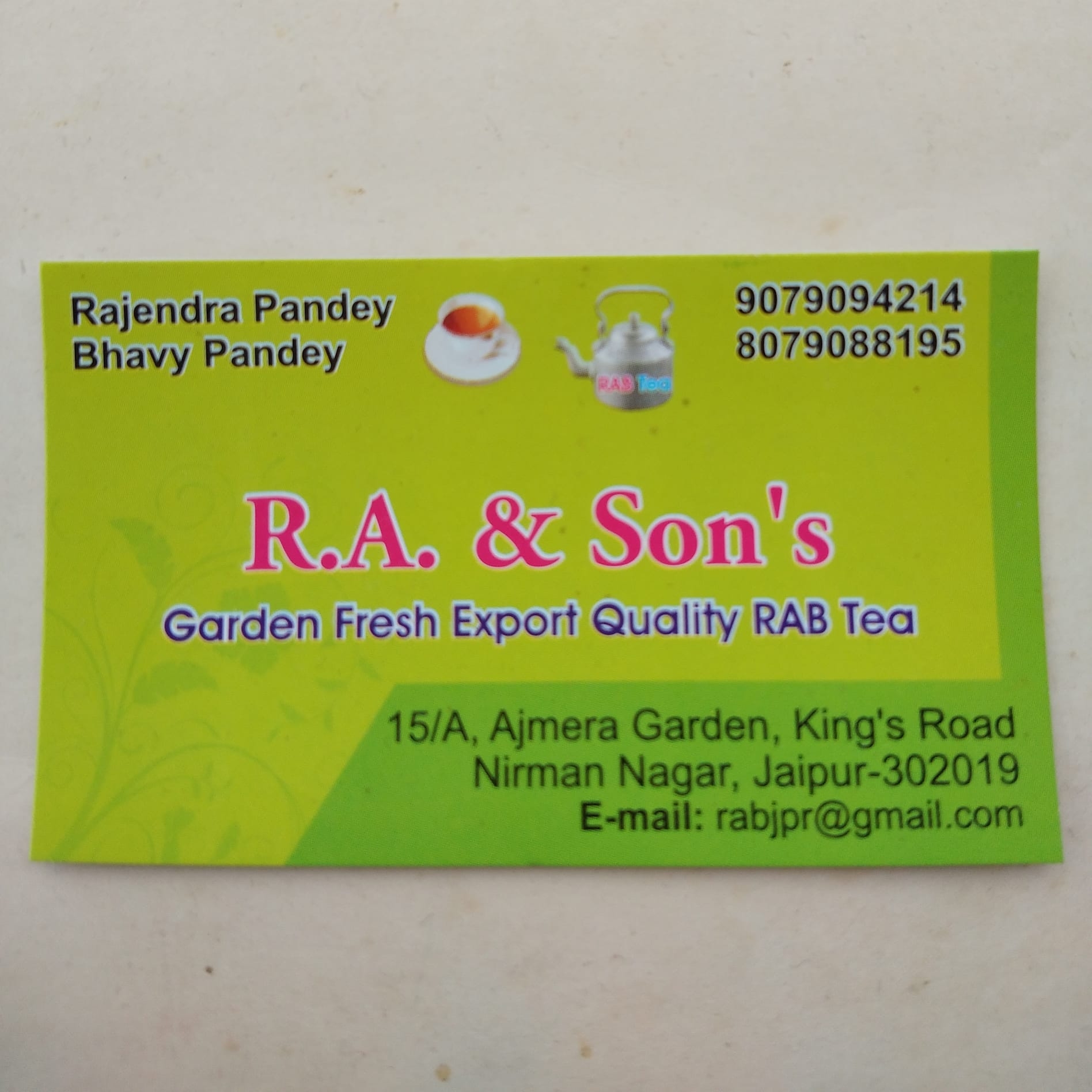 RAB TEA. All Type Of Fresh and Good Quality Tea
